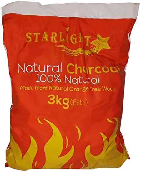 Starlight Natural Charcoal 6.6 lb 100% Natural Incense, Barbecue & Hookah
