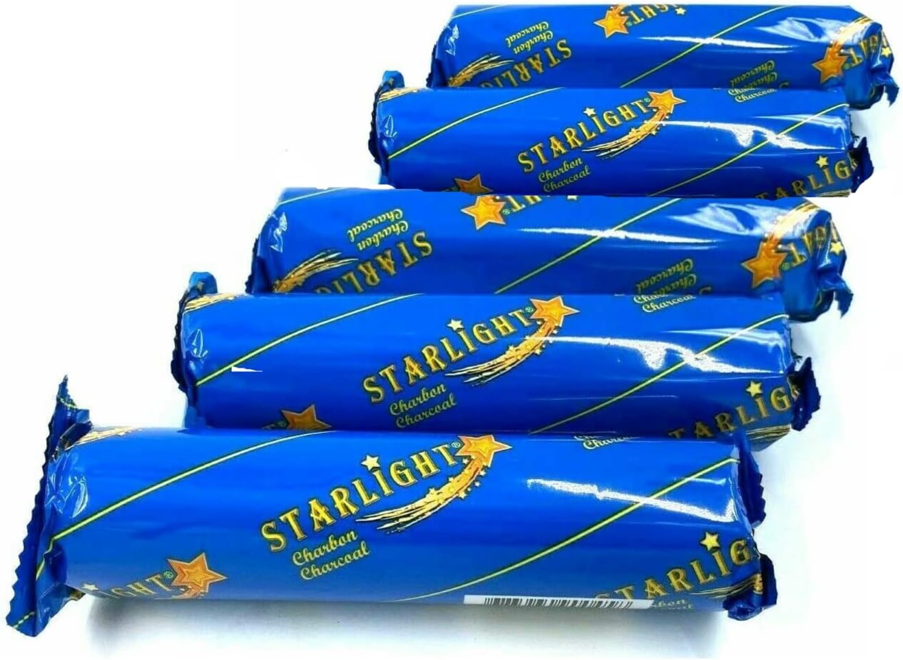 Starlight Coconut Shell Charcoal Tablets – 35mm Quick-Lighting Discs for Incense, Bakhoor & Hookah